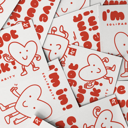 Count me in – Solidarity Postkarte