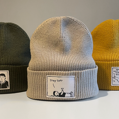 BEANIE Wer nach unten tritt is doof