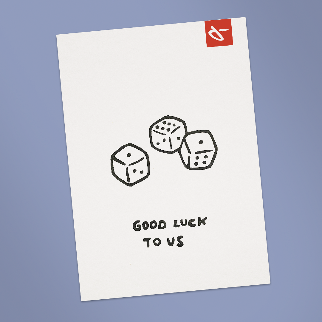 Postkarte Good luck