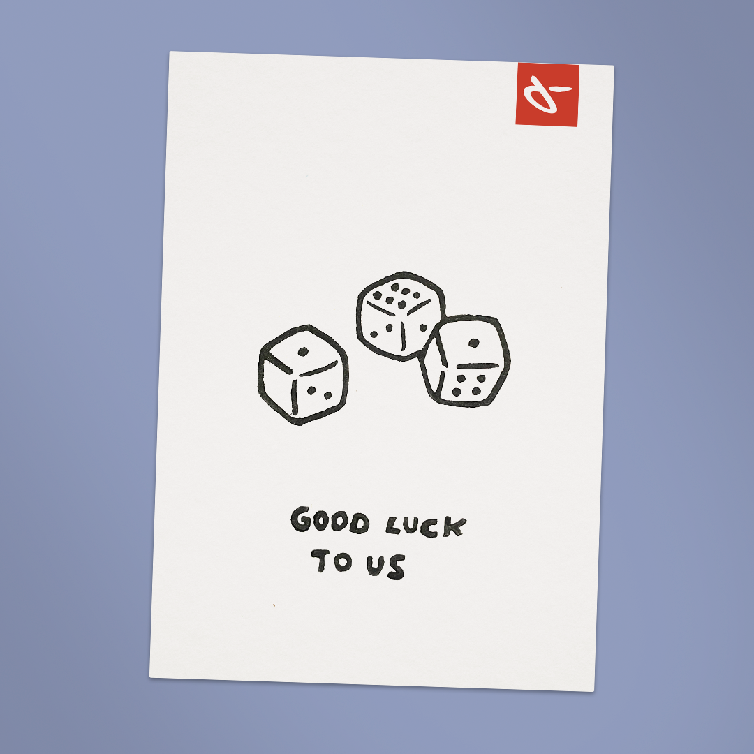 Postkarte Good luck