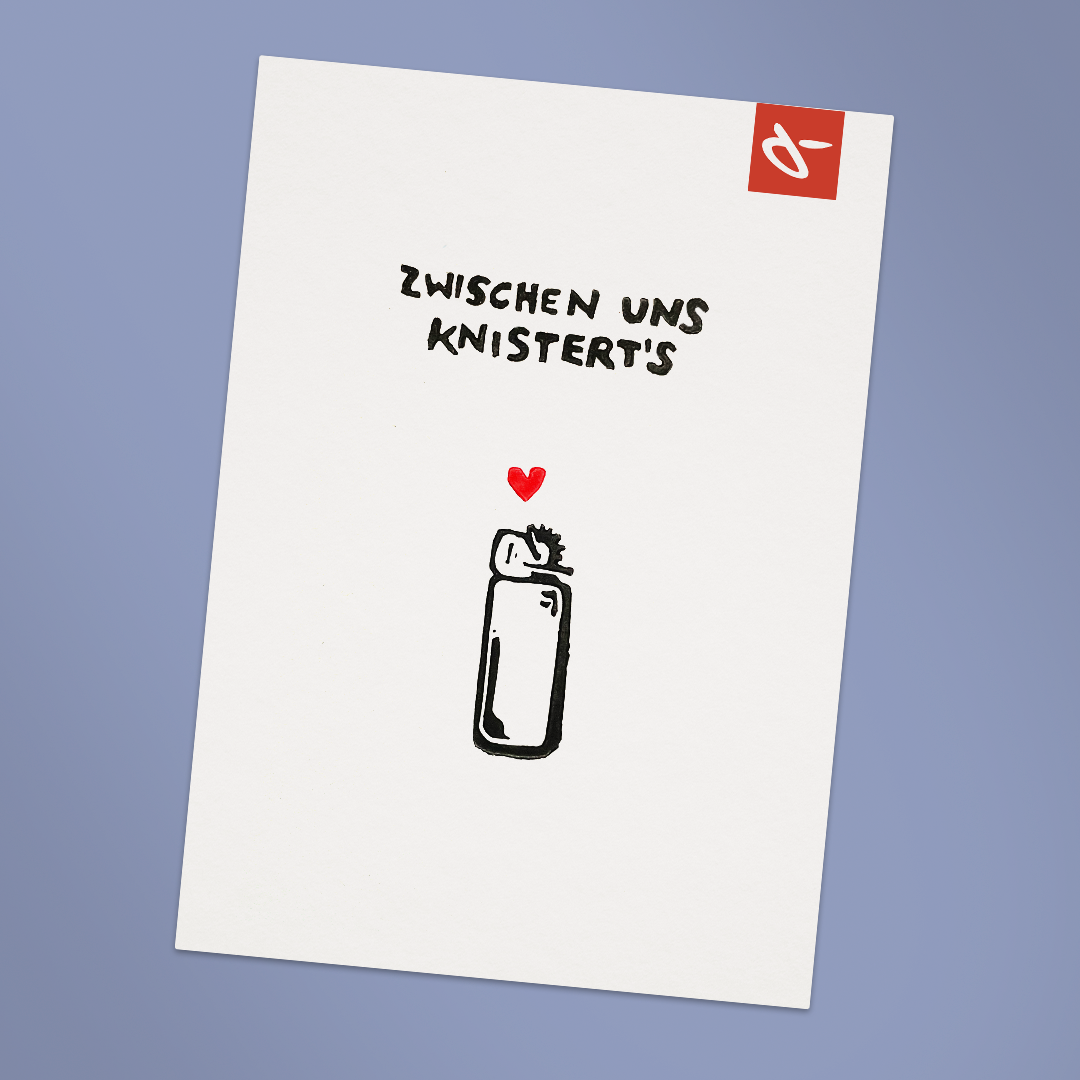 Postkarte Feuerzeug