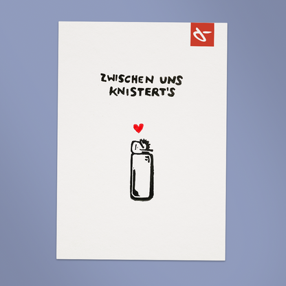 Postkarte Feuerzeug