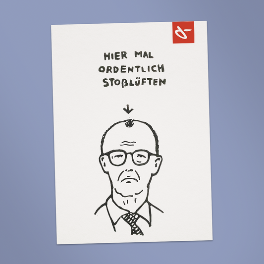 Postkarte stoßlüften