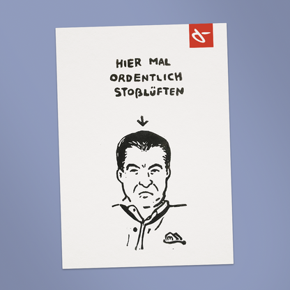 Postkarte stoßlüften
