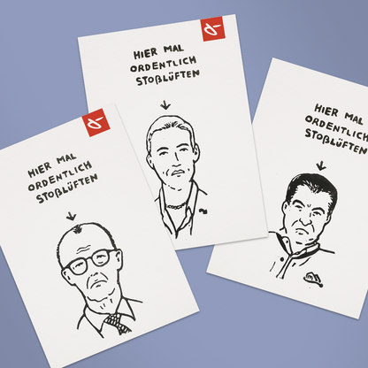 Postkarte stoßlüften