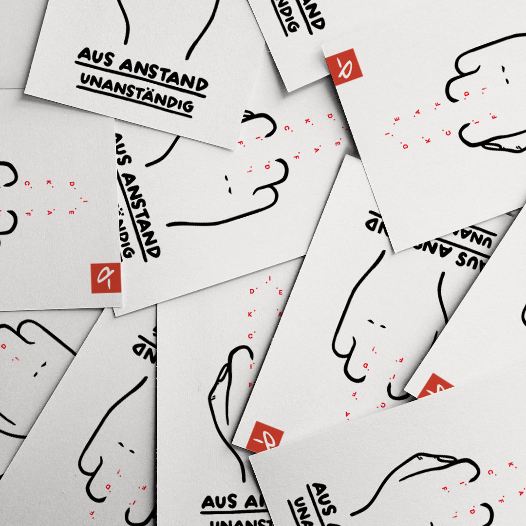 Aus Anstand unanständig – Postkarte