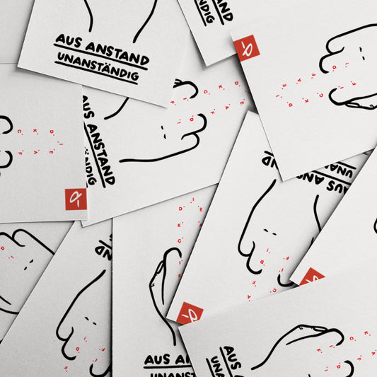 Aus Anstand unanständig – Postkarte