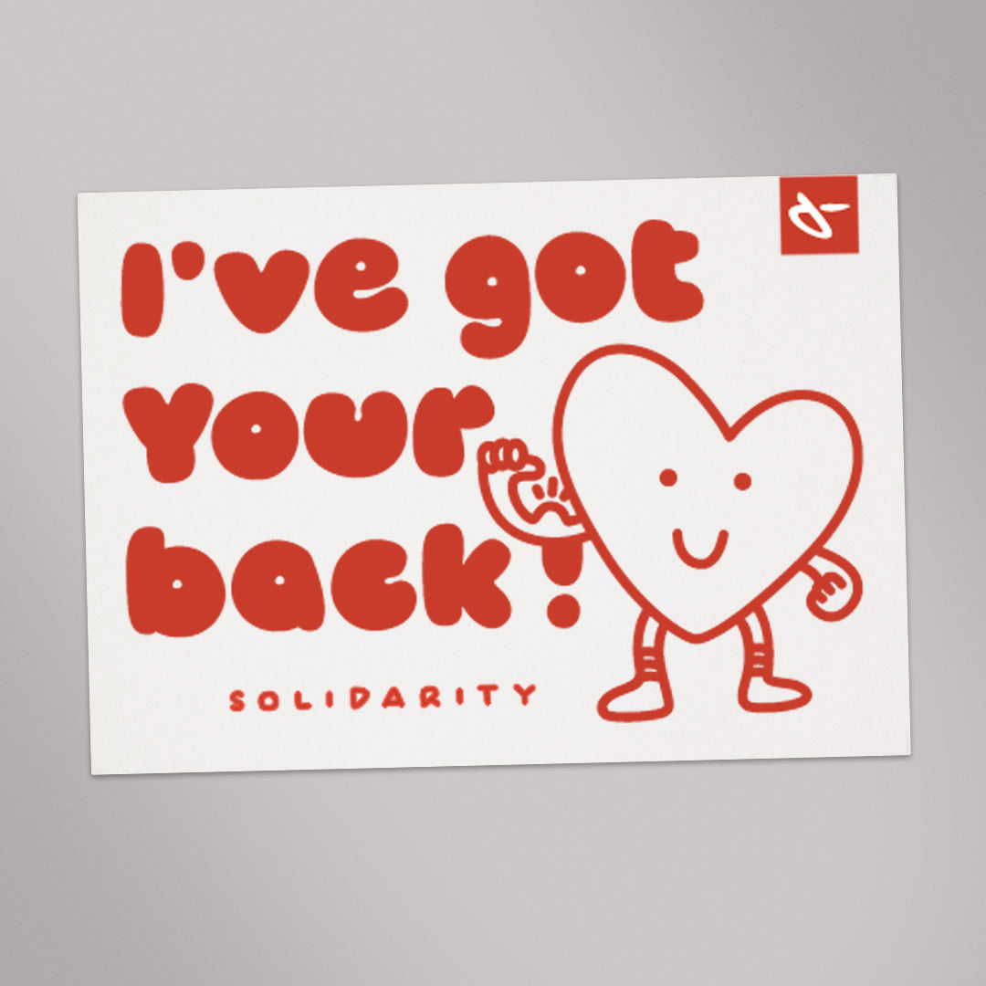 I've got your back – Solidarity Postkarte