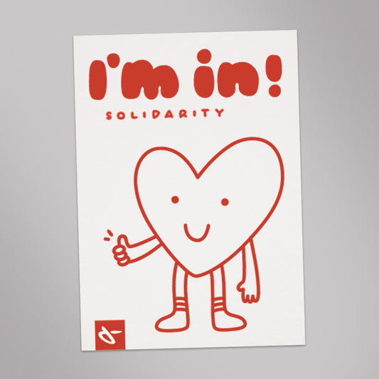 I'm in – Solidarity Postkarte